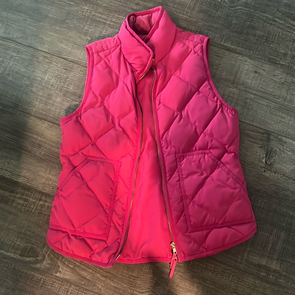 EUC jcrew puffer vest sz xs